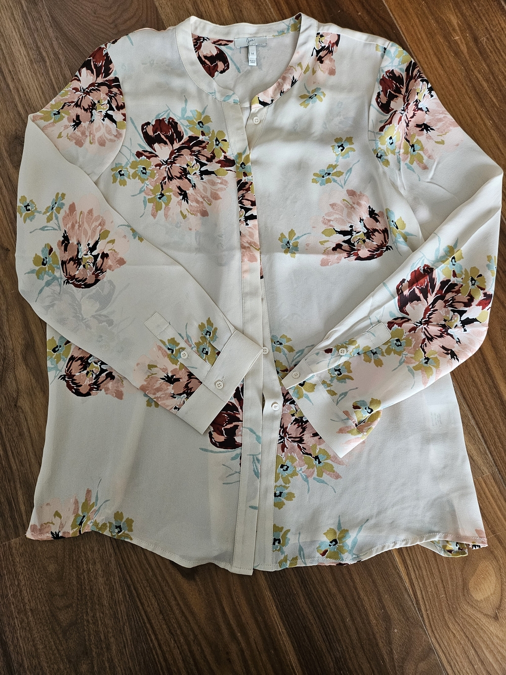 Joie Floral Cream Blouse